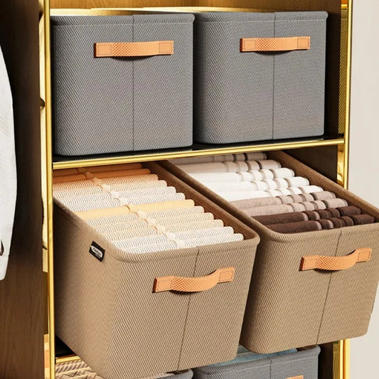 Caixa de Armazenamento Guarda Roupa - Gustha Organize COMPRE 1 LEVE 2
