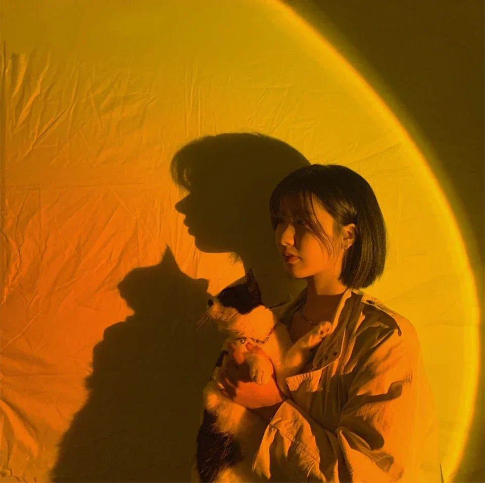 Luminária Projeção Por do Sol - Gustha Decor