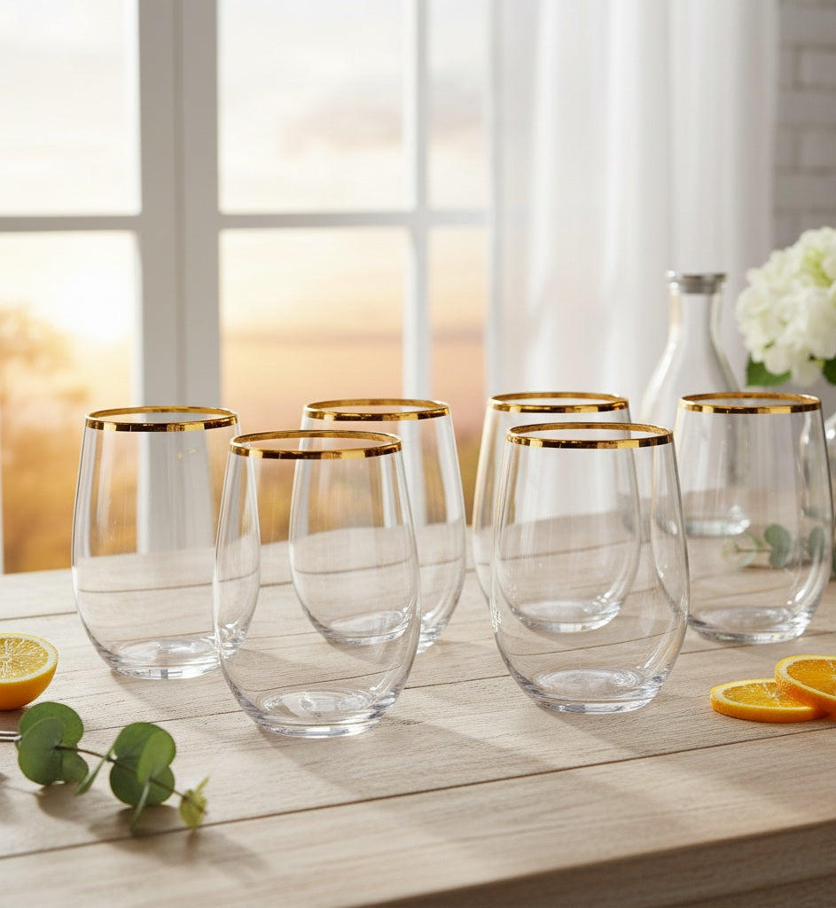 Conjunto 6 Copos de Casabiemte Divine - Gustha Lux